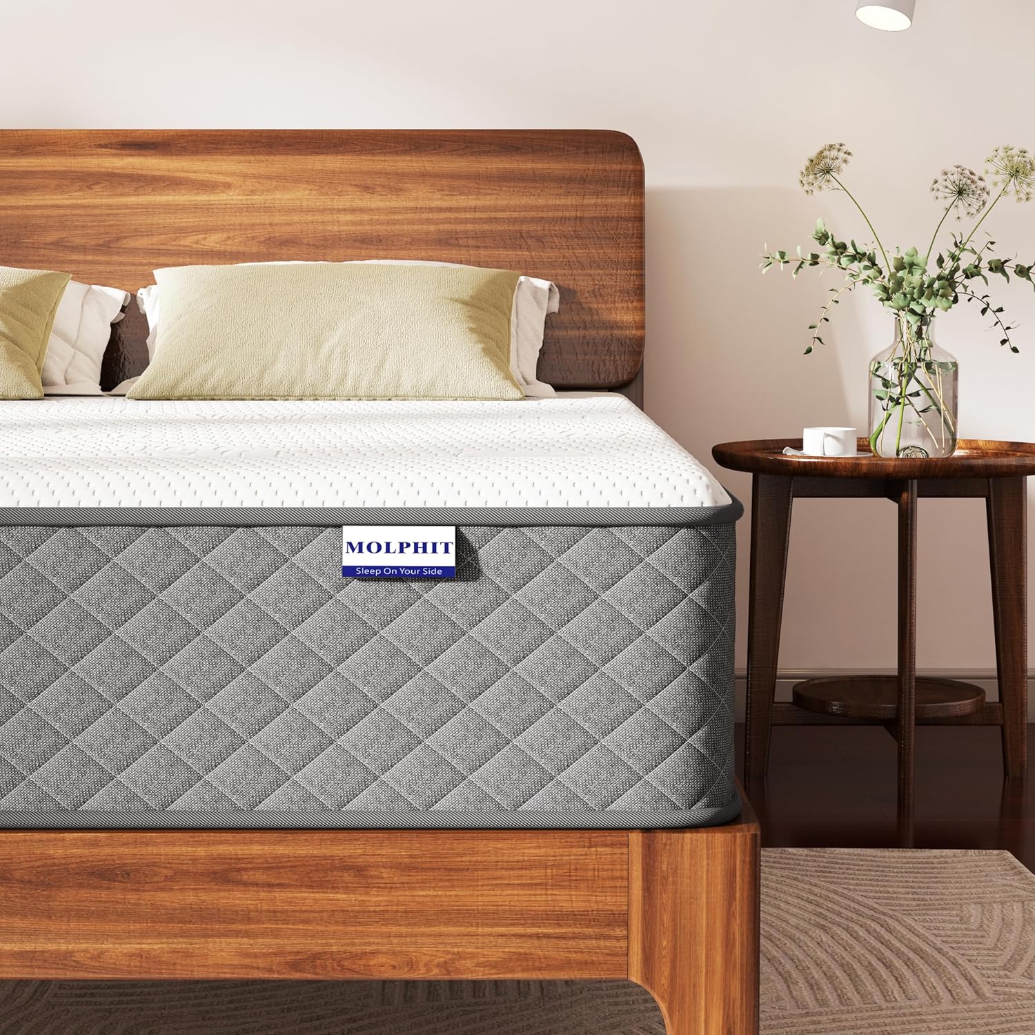 Matratze 140x200, Höhe 25cm mit Oeko-TEX Zertifiziert, Härtegrad H3 und H4, 7 Zonen Taschenfederkernmatratze mit Komfortschaum, Gewebe mit weicher, Langlebig & Hautfreundlich, 140x200x25cm