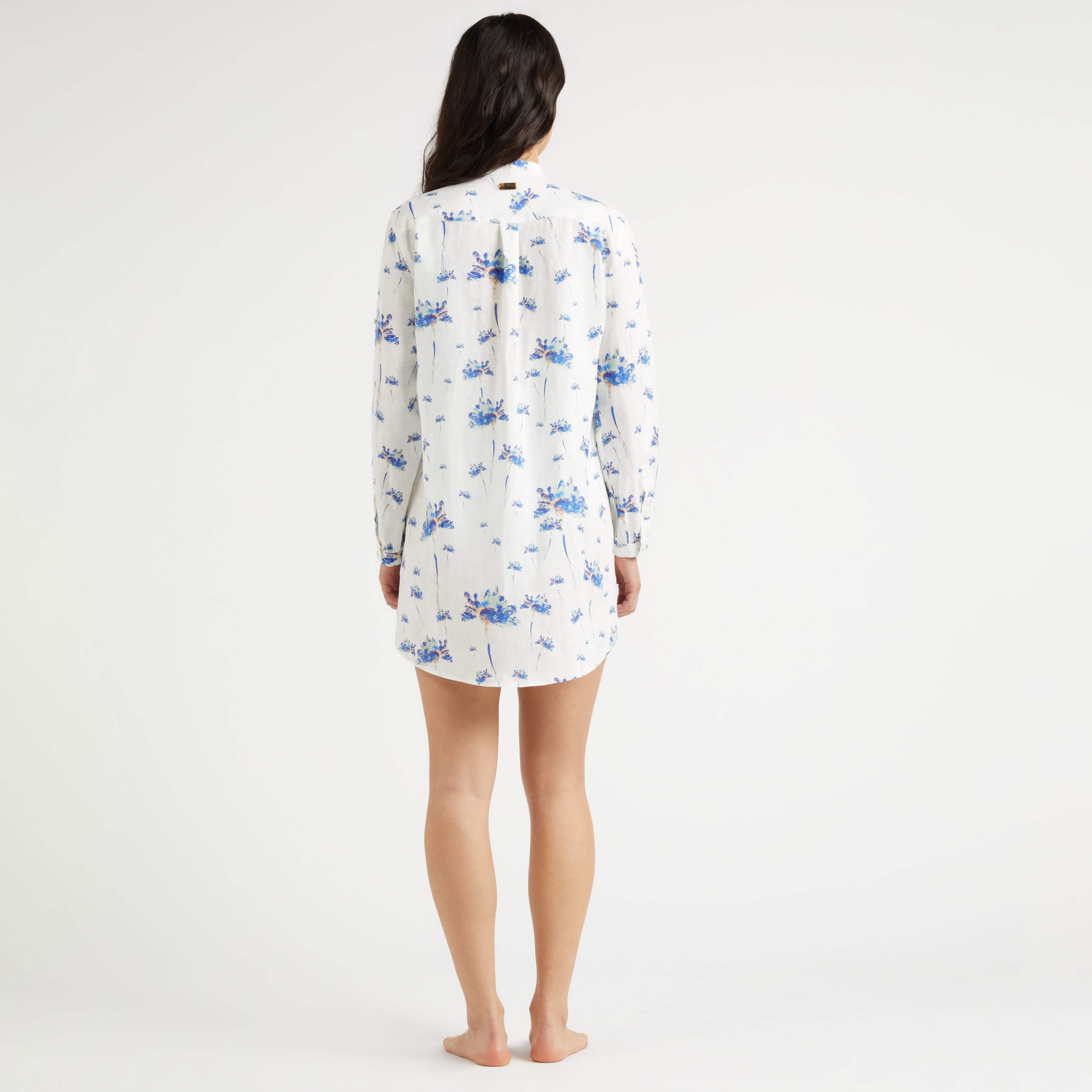 Robe chemise en lin femme Herbier