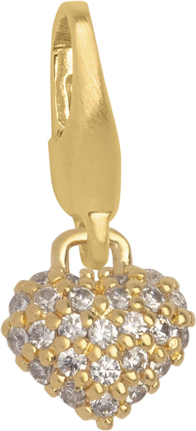 ByBiehl Mini Sparkle Heart Charm-GP Unique metal ble