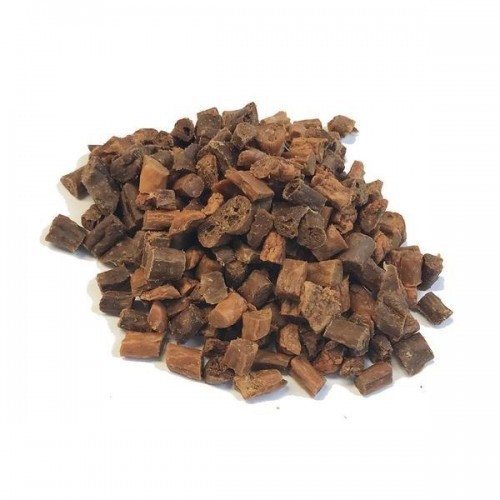 Petisco natural desidratado para animais de estimação, sabor veado.