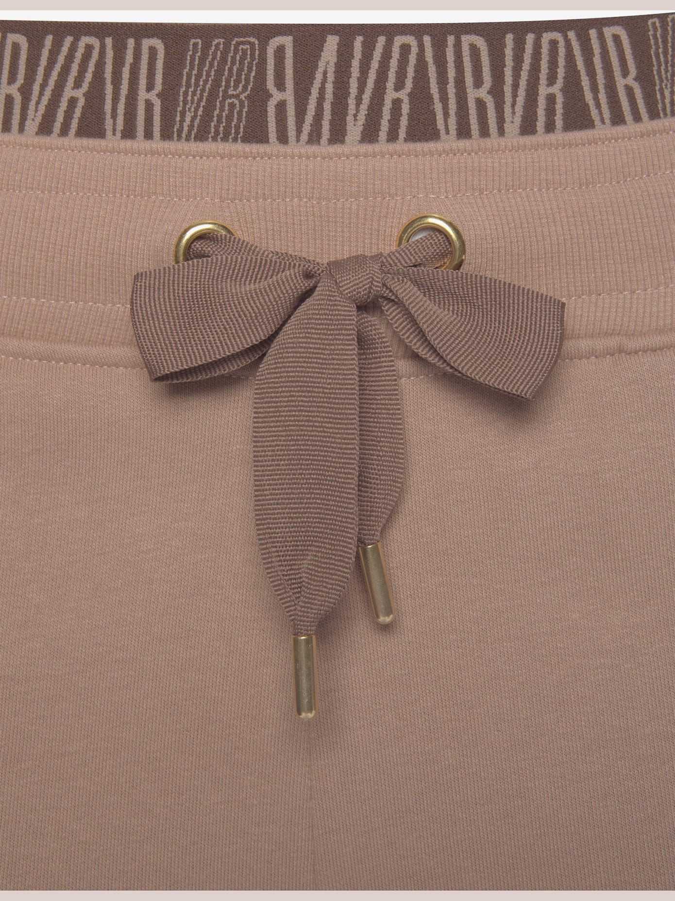 Pantalon molletonné empiècement imprimé à la ceinture