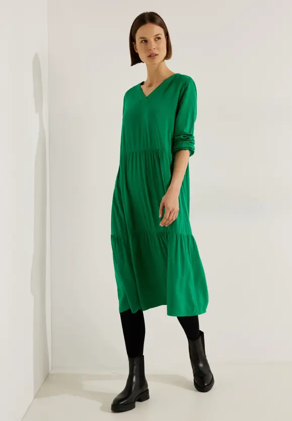 Dobby Maxikleid - easy green