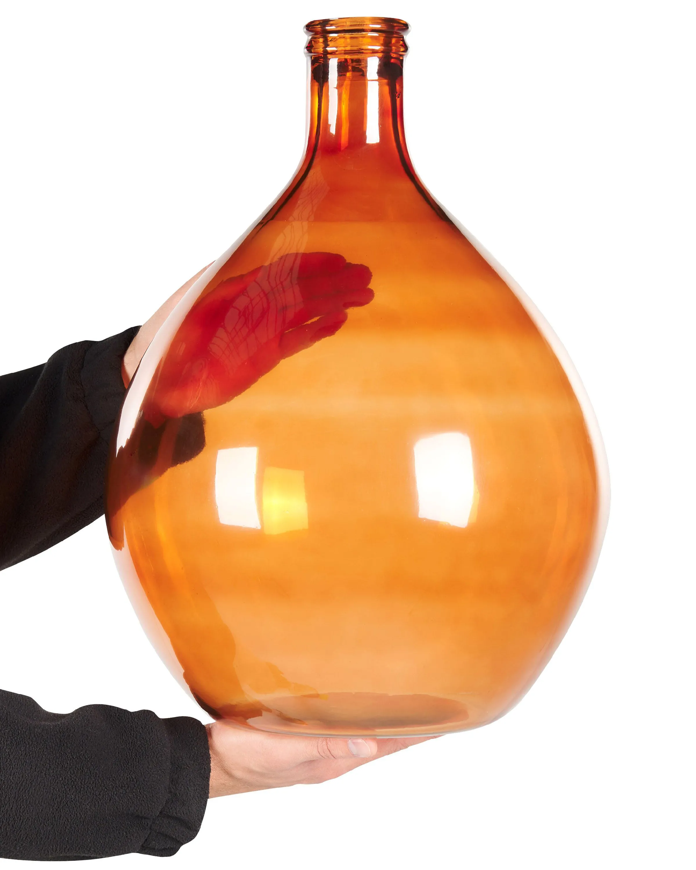 Decoratieve vaas CHATNI Glas 48 cm Goudbruin