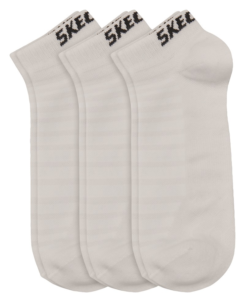 3er Pack SKECHERS Unisex Sneaker Socken - weiß - 35/38