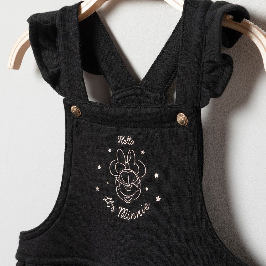 Robe à bretelles print Minnie Disney pour bébé fille - Gris foncé