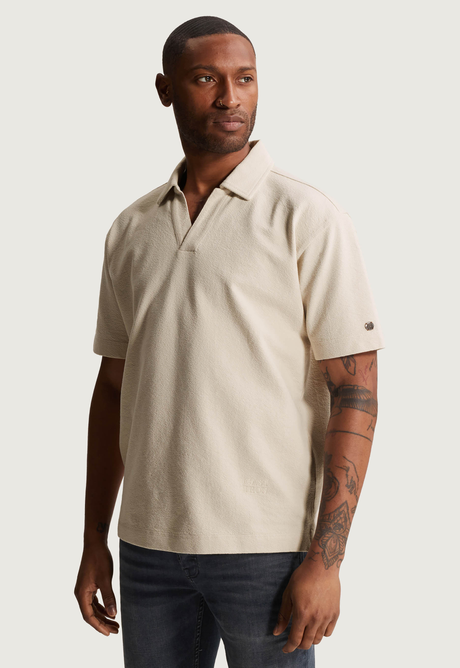 Cast Iron Relaxed Structured Polo
