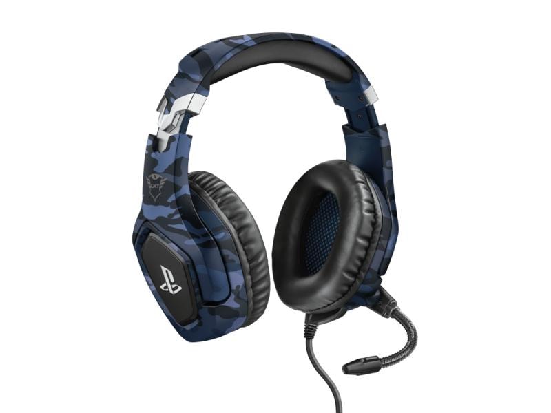 Trust Headset GXT 488 Forze-B PS4/PS5 Blau Gaming-Headset exklusiv für PS4 und PS5 mit einklappbarem Mikrofon und verstellbarem Kopfbügel
