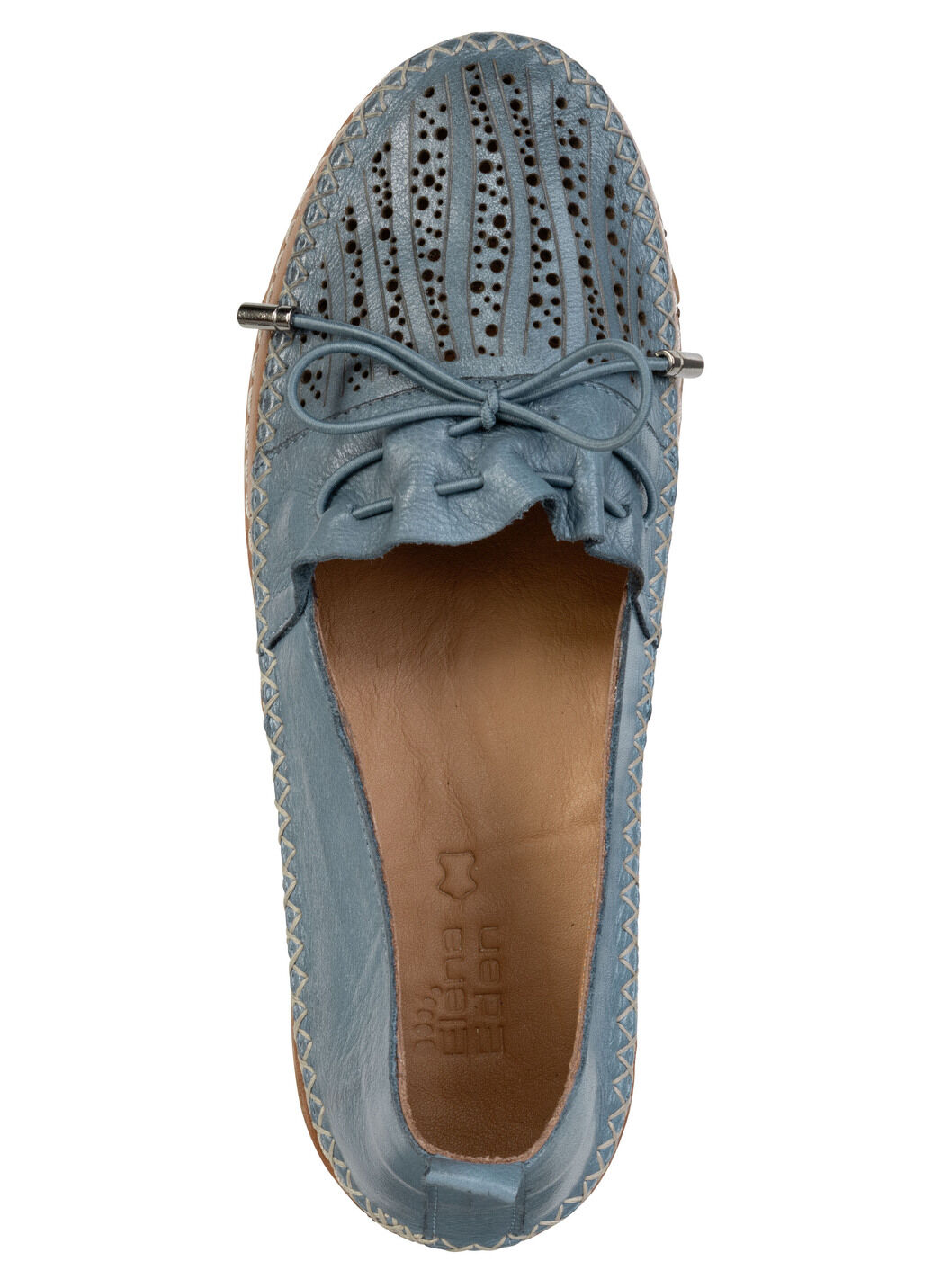 ELENA EDEN, sommerliche Damen-Slipper, Weite G, aus Leder