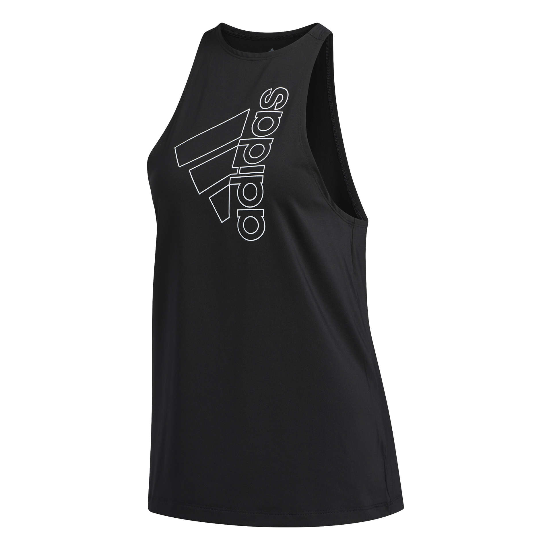 adidas Tech Badge Hardloopshirt Zonder Mouwen Zwart/Wit Dames
