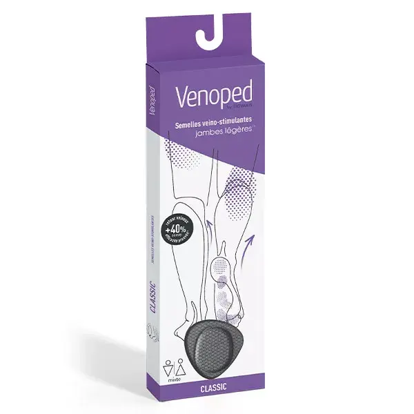 Palmilha Sigvaris Venoped Classic Veino-Stimulating, cinza, tamanho 42