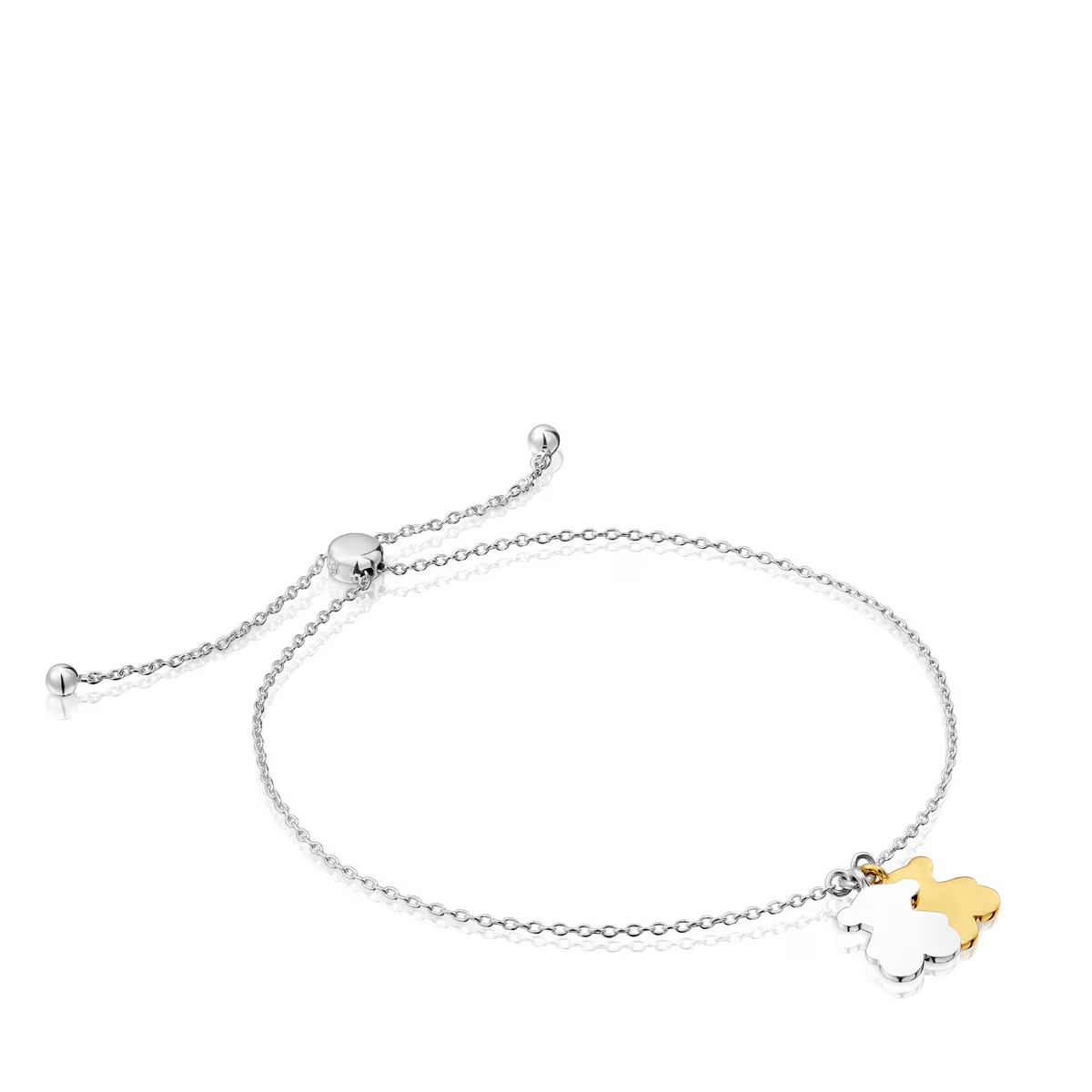 Pulseira de corrente com urso bicolor Sweet Dolls