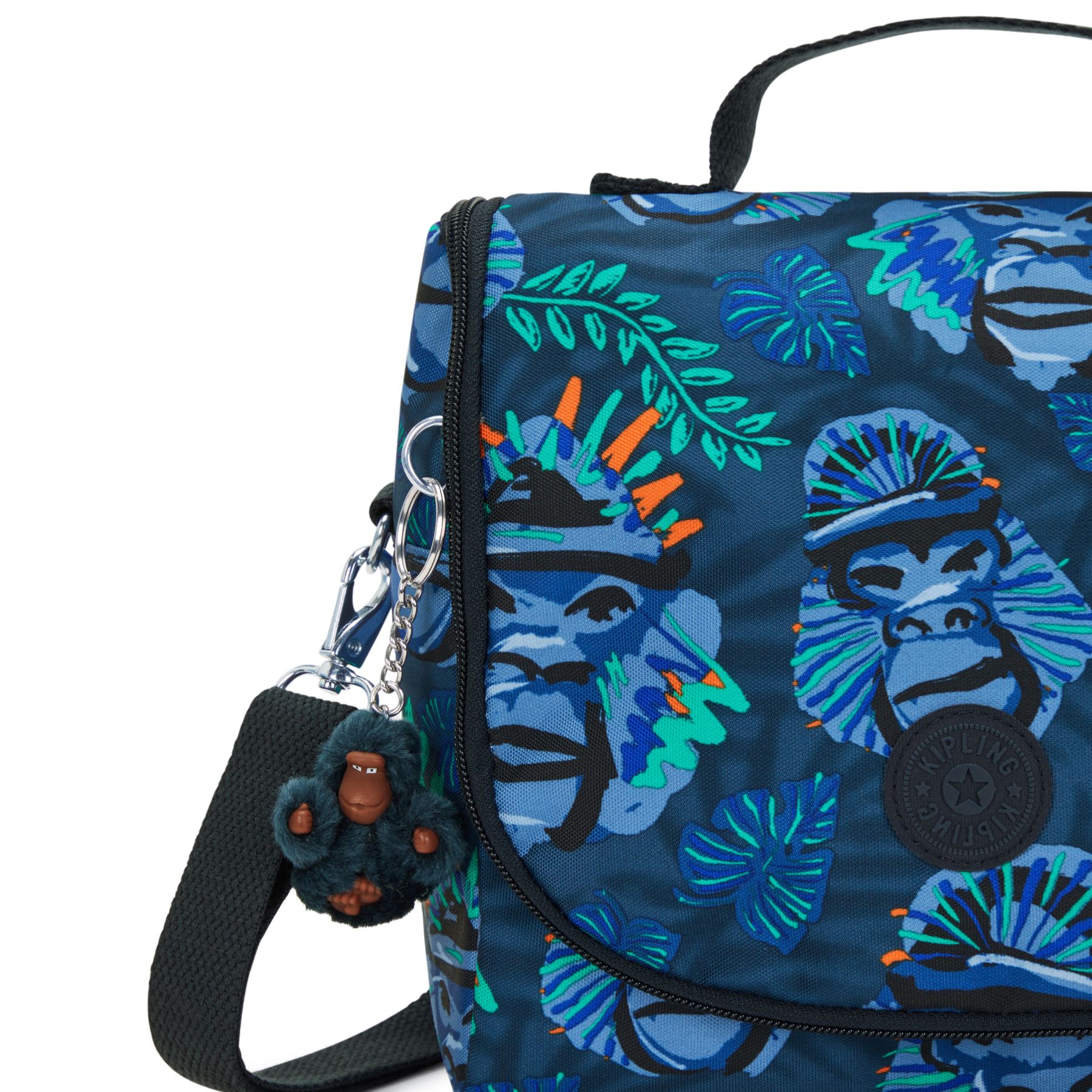 NEW KICHIROU Grand Sac Repas Isotherme avec Manchon pour Valise - Blue Monkey Fun