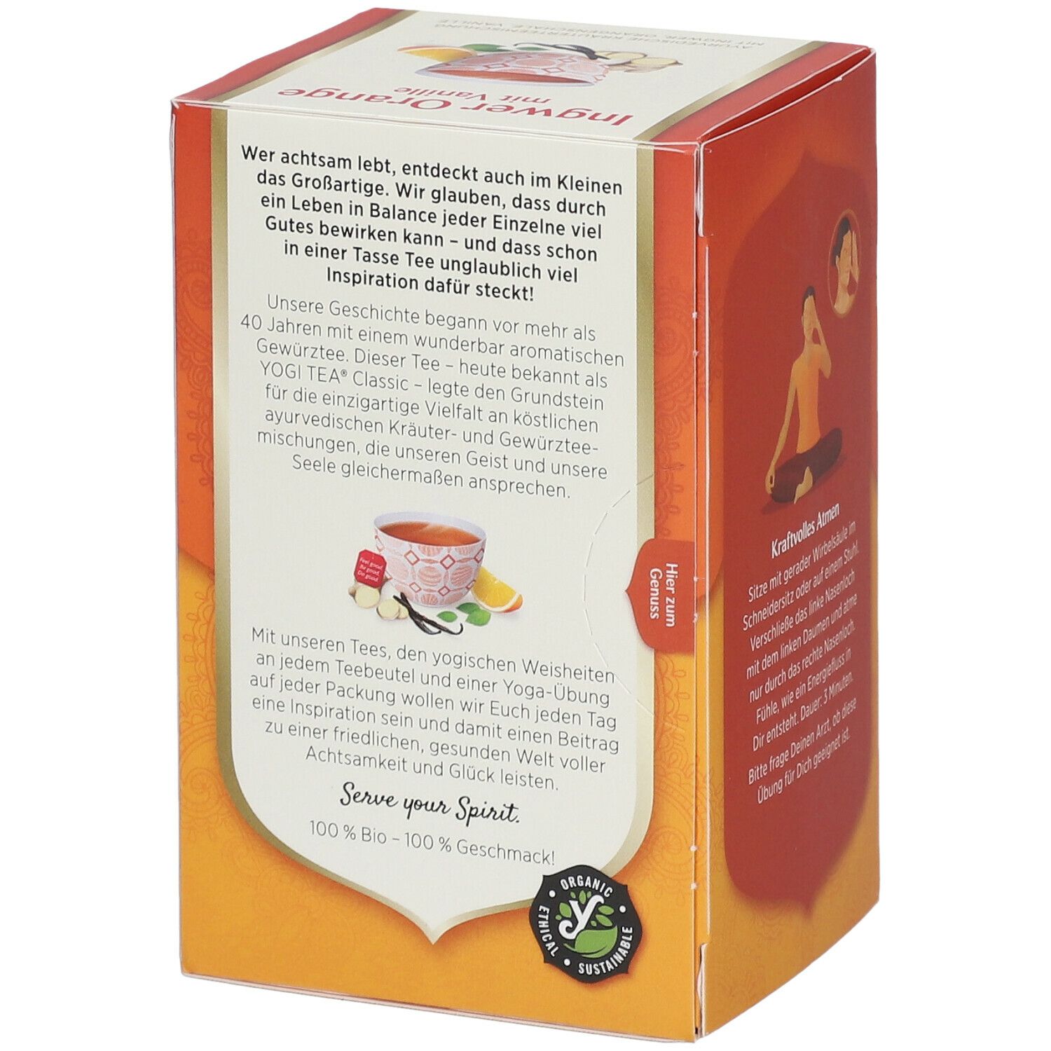 YOGI TEA® Ingwer Orange mit Vanille, Gewürztee