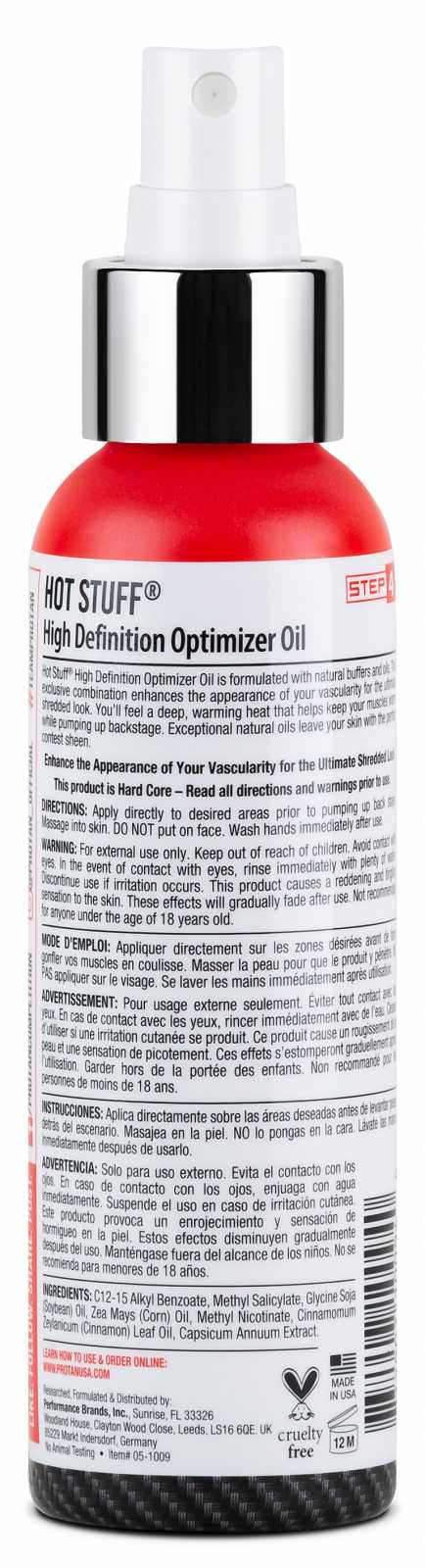 Óleo Otimizador de Alta Definição Pro Tan Hot Stuff 118 ml
