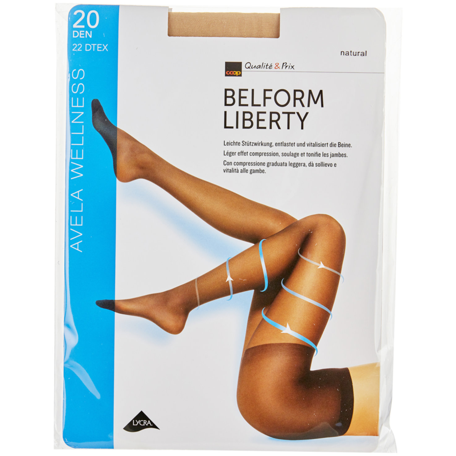 Avela Strumpfhose Belform Liberty Natural