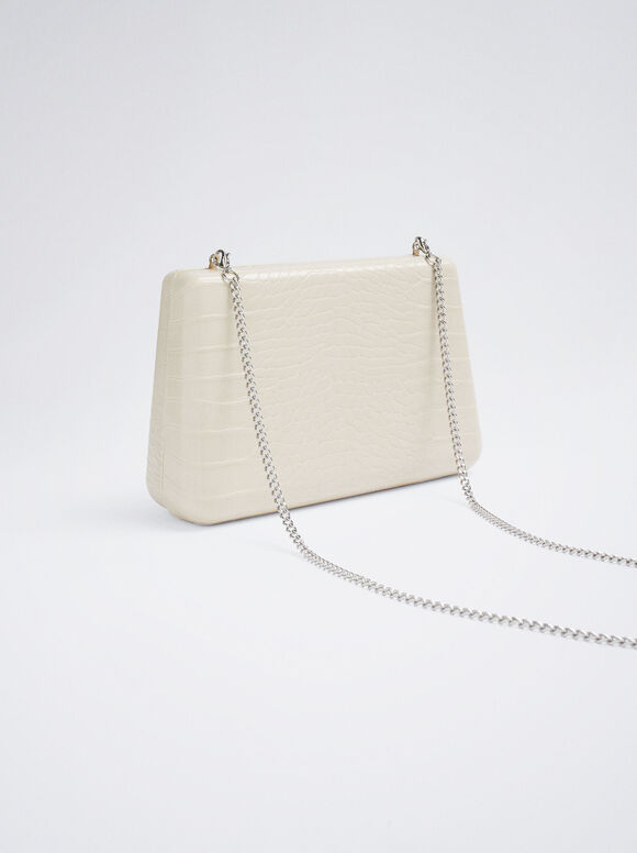 Clutch de festa com estampa animal - Raw