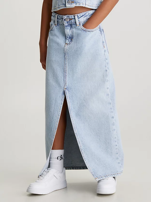 Saia longa de jeans