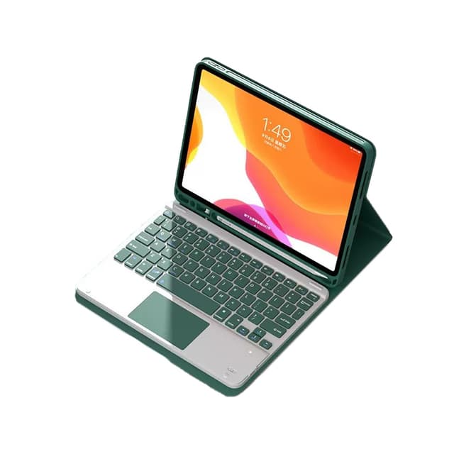 Beskyttende etui med aftageligt Bluetooth-tastatur til iPad Grøn iPad 10 10,9 tommer
