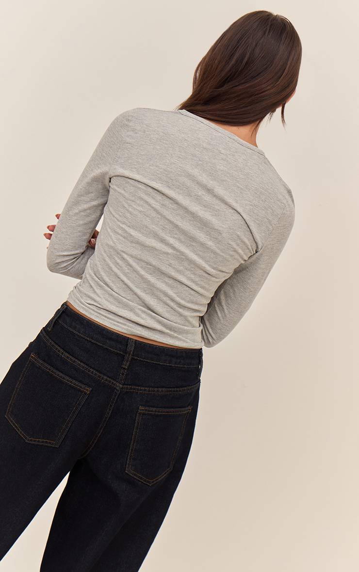 Bleu Indigo Foncé Jean Boyfriend Taille Haute