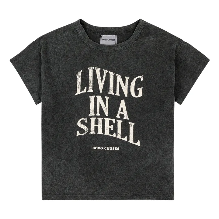 Bobo Choses T-Shirt Coton Bio Living In A Shell | Noir
