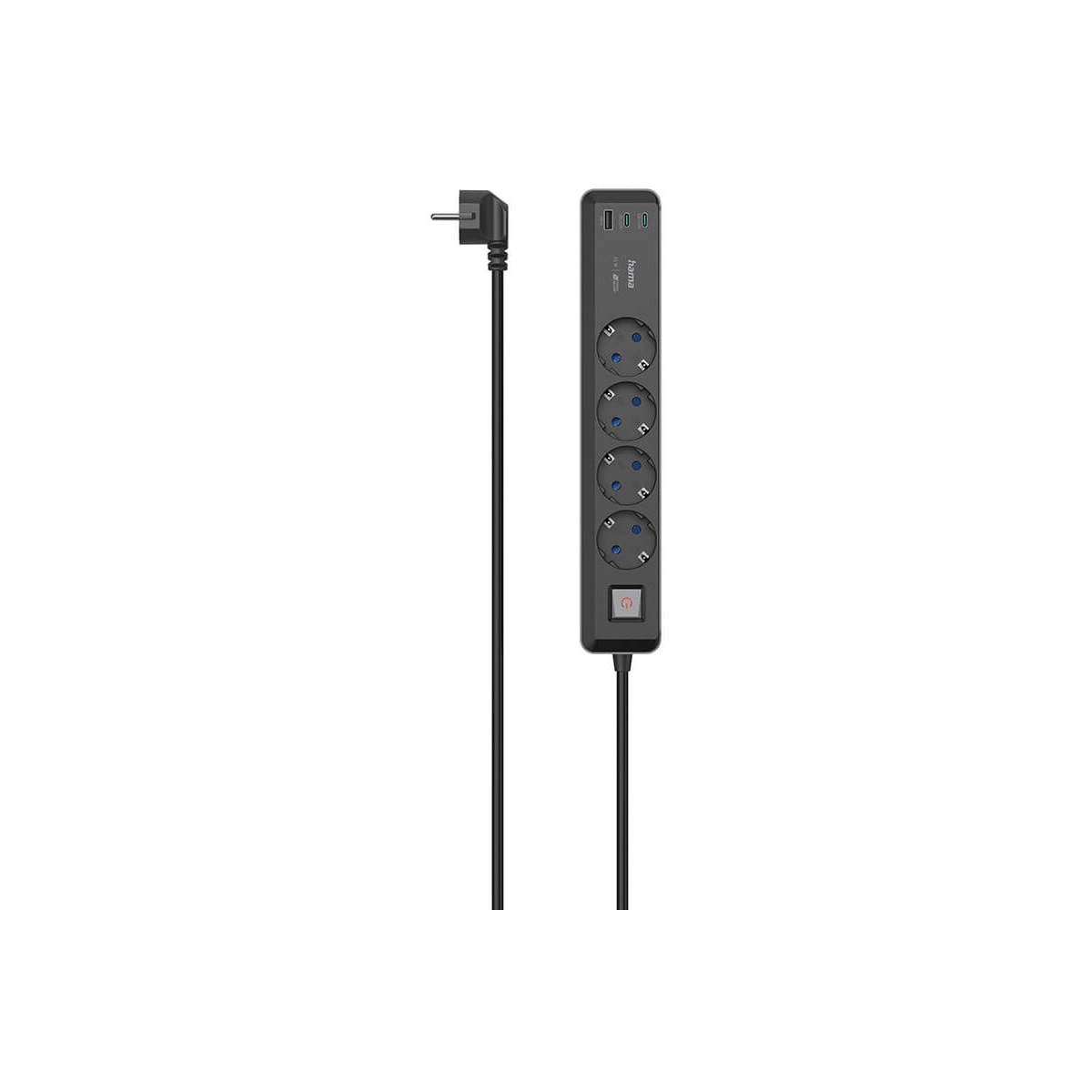 Hama 4-veis grenuttak med USB-lading