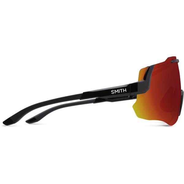 Lunette vélo SMITH MOMENTUM BLACK CHROMAPOP RED MIRROR