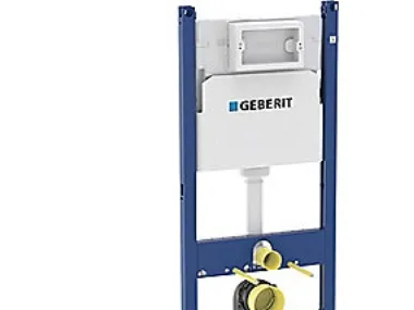 Geberit Duofix element t/væg - Væghængt toilet, 112 cm m/Delta indbygningscisterne 12 cm