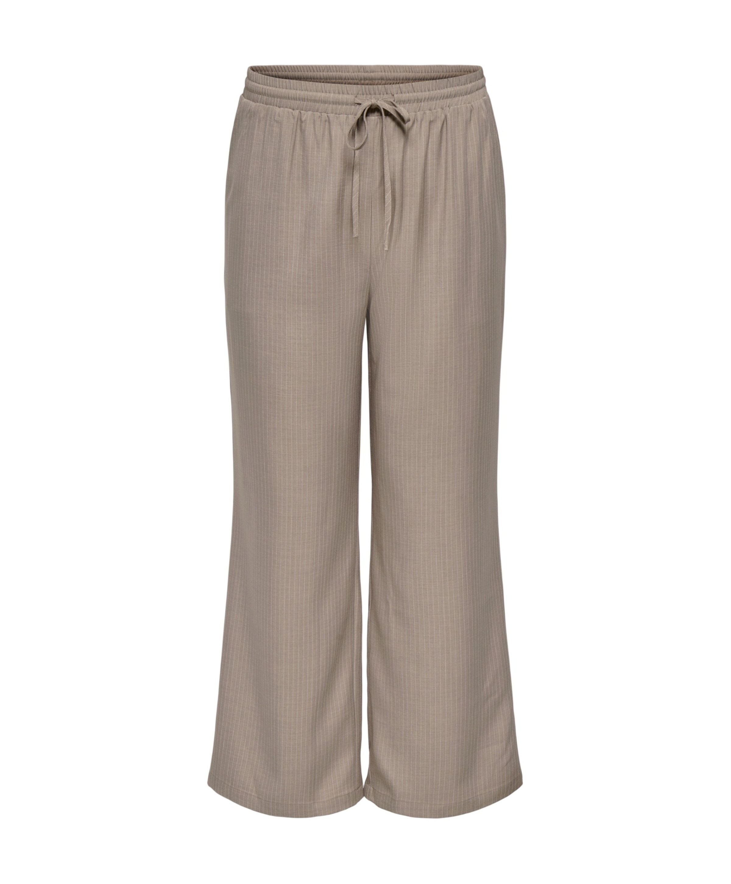 Only Carmakoma CAREVERLYN STRIPED PNT dames broek beige