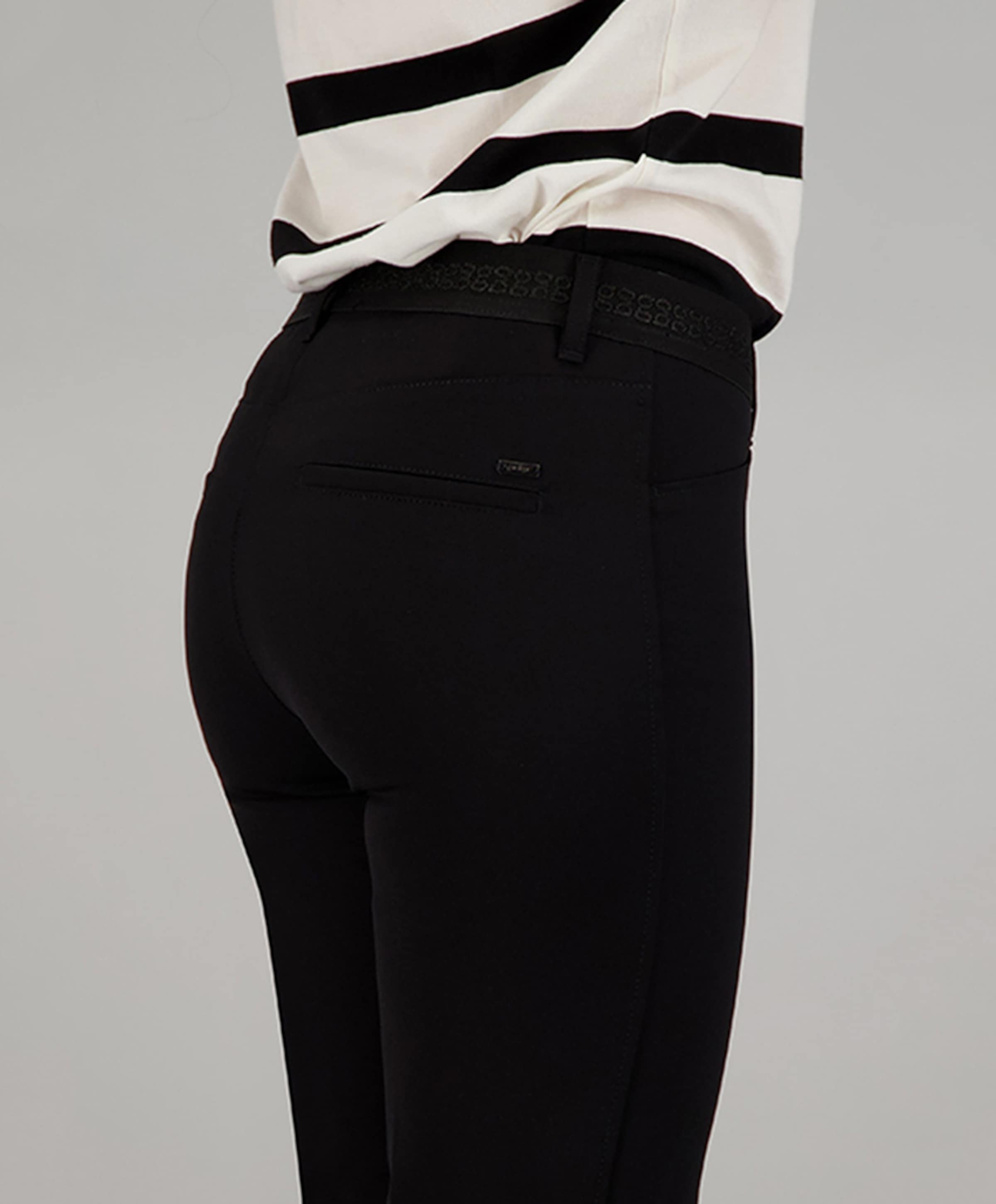 Gardeur Pull On Slim broek zwart