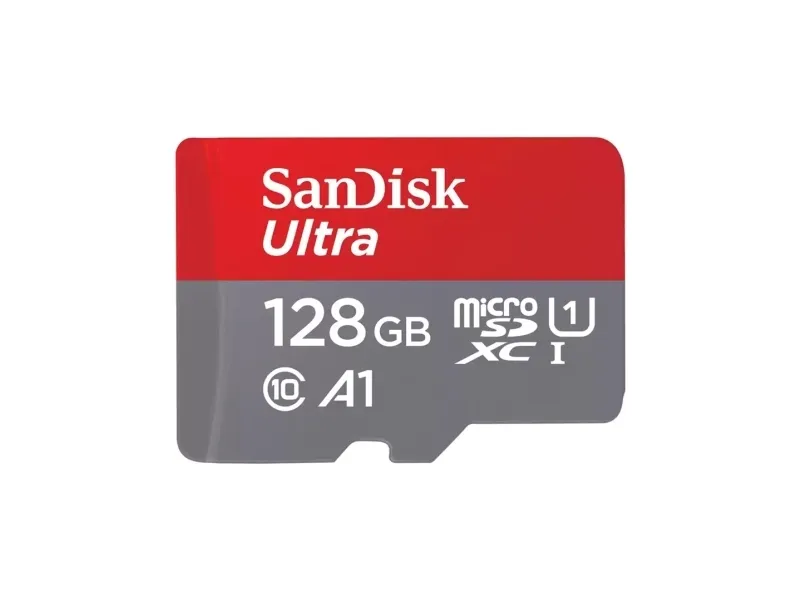 SanDisk Ultra - Flashhukommelseskort (microSDXC til SD adapter inkluderet) - 128 GB - A1 / UHS Class 1 / Class10 - microSDXC UHS-I