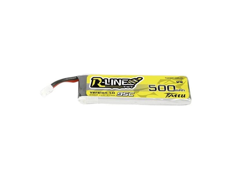 Tattu RC-Akku LiPo 500 mAh 3.7 V 95C R-Line 1S LiPo Akku für Racecopter mit JST-PHR Stecker