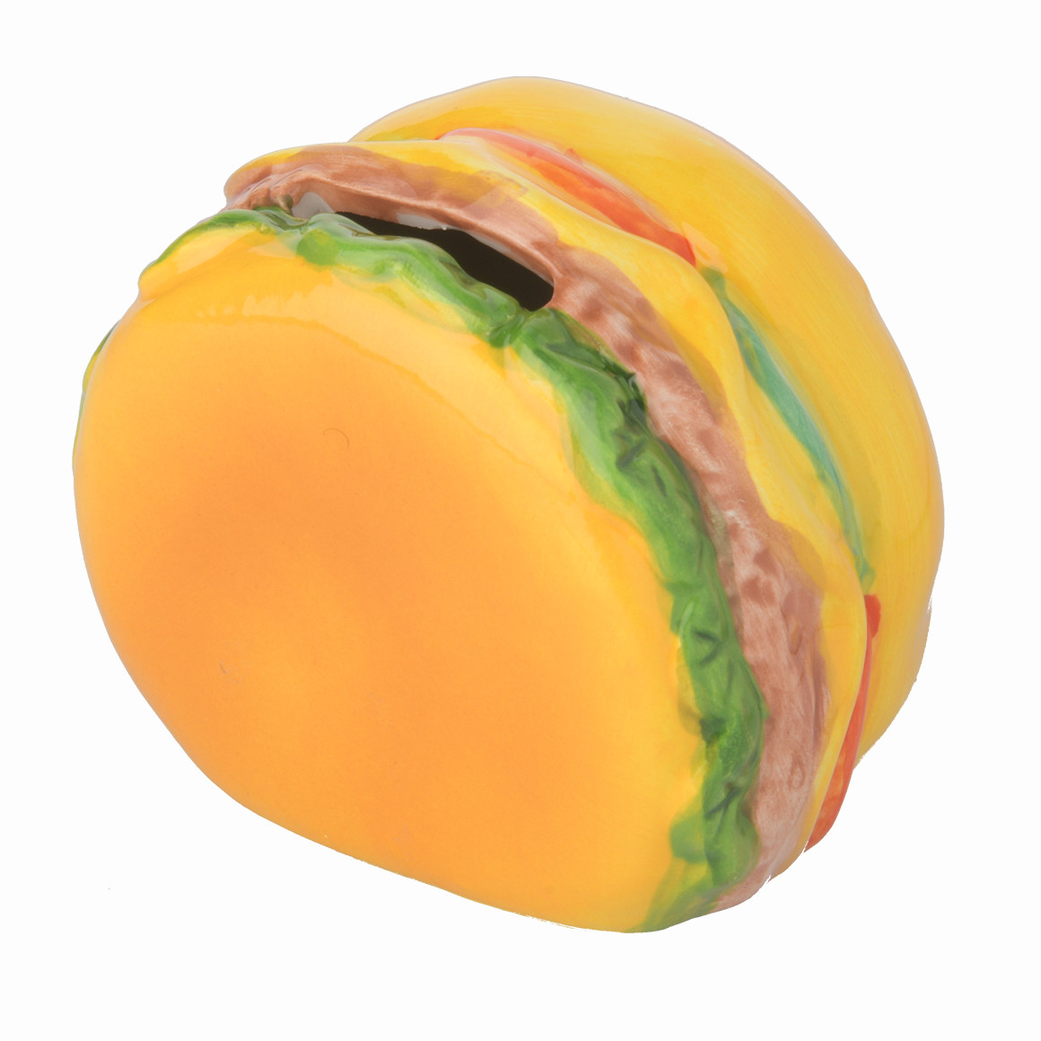 Topolino Kleine Spardose im Burger-Design hellbraun