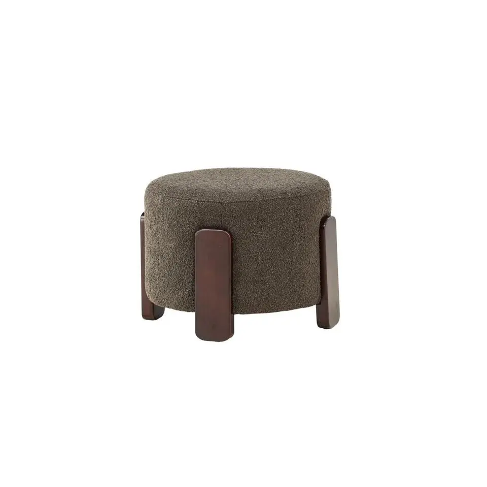 Svea - Nova hocker - boucle - donkergrijs