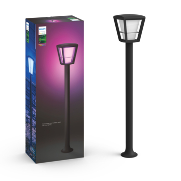 Philips Hue outdoor tuinpaal Econic zwart