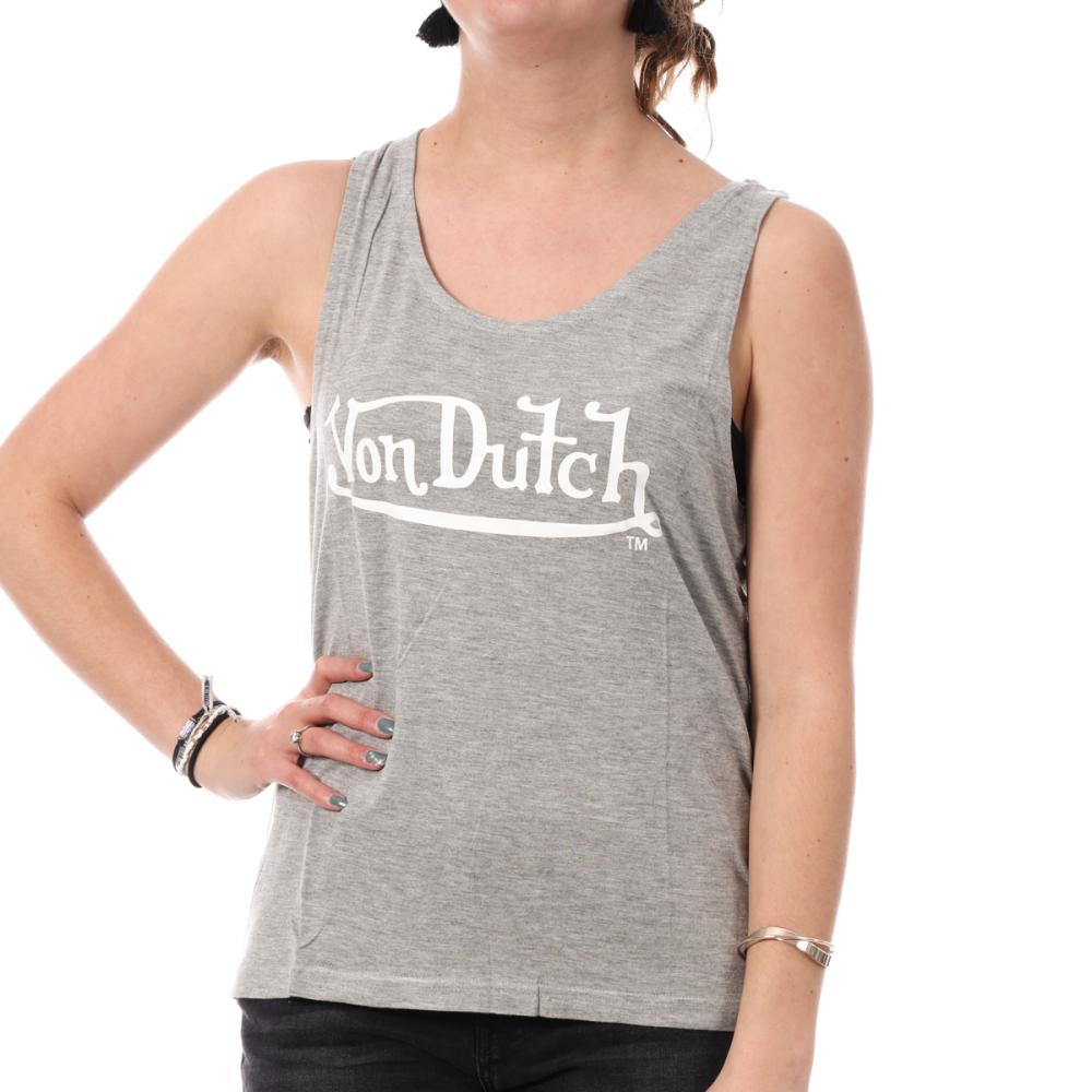 Von Dutch Débardeur Gris Femme Von Dutch Basic