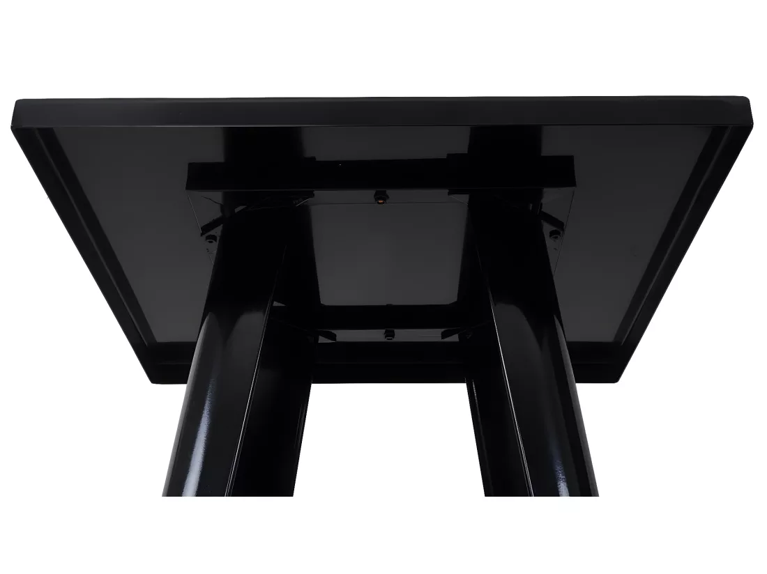 Set de table haute MCW-A73 métal (3 pièces), noir