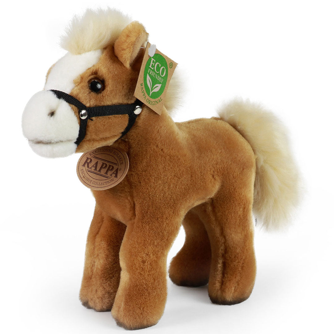 Rappa knuffelpaard staand - 20 cm