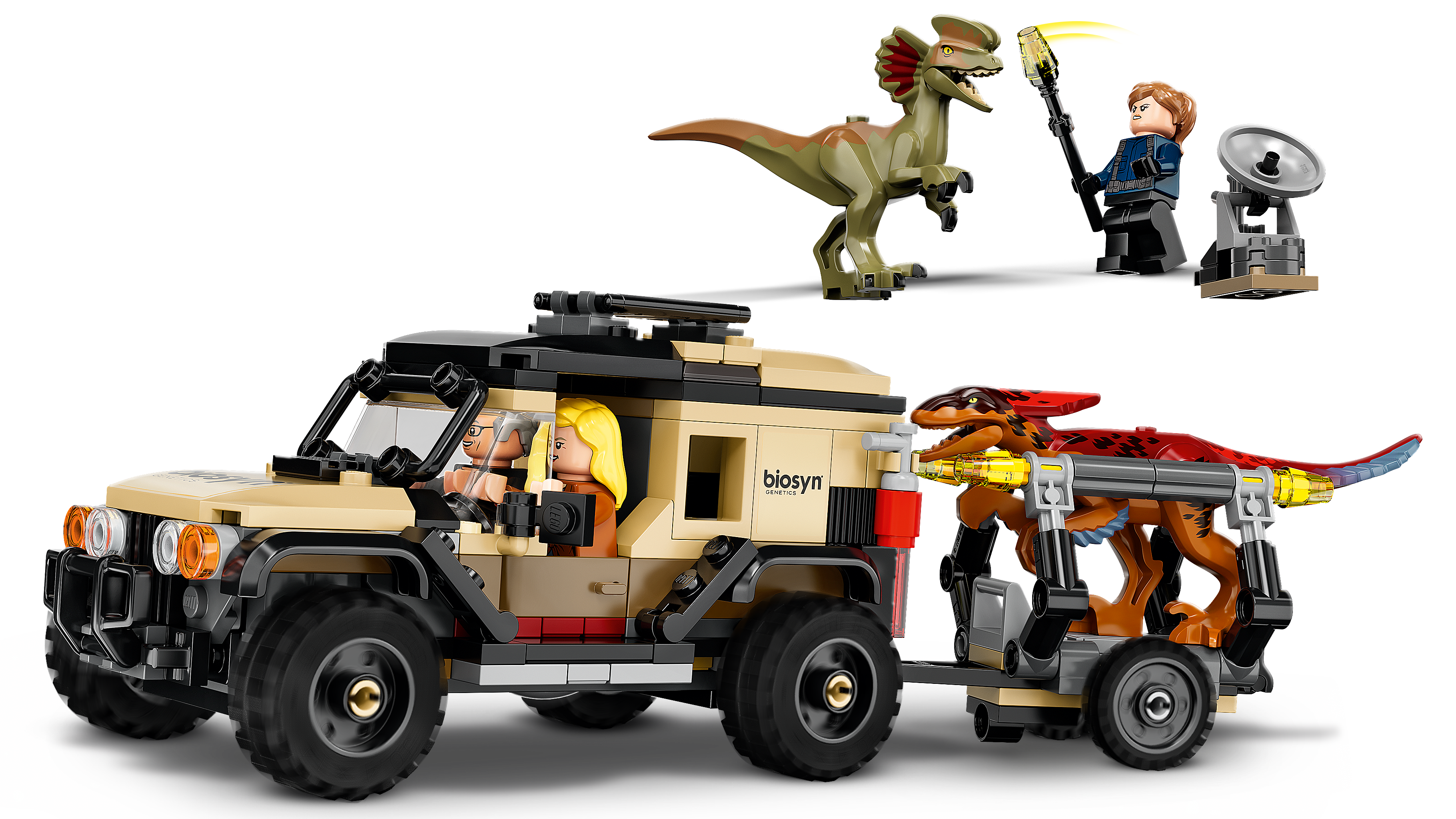 O transporte de Pyroraptor e Dilophosaurus 76951