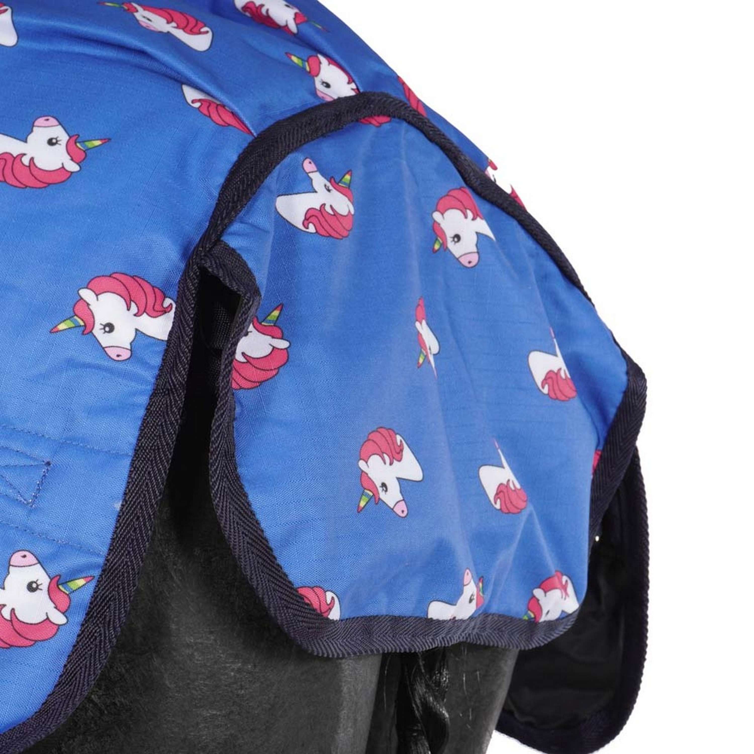 HB Harry & Hector Outdoordeken Unicorn 200g Royal Blue
