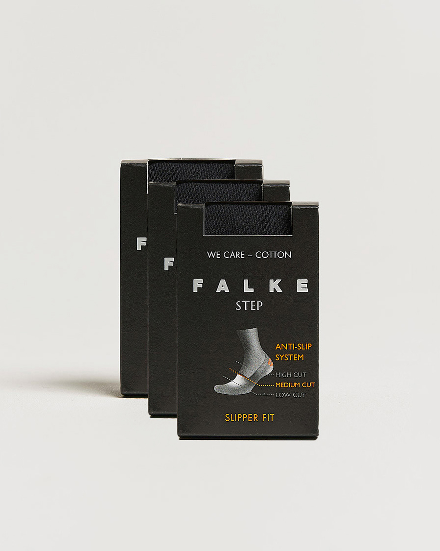 Falke 3-pack Step In Box Loafer Socks Black