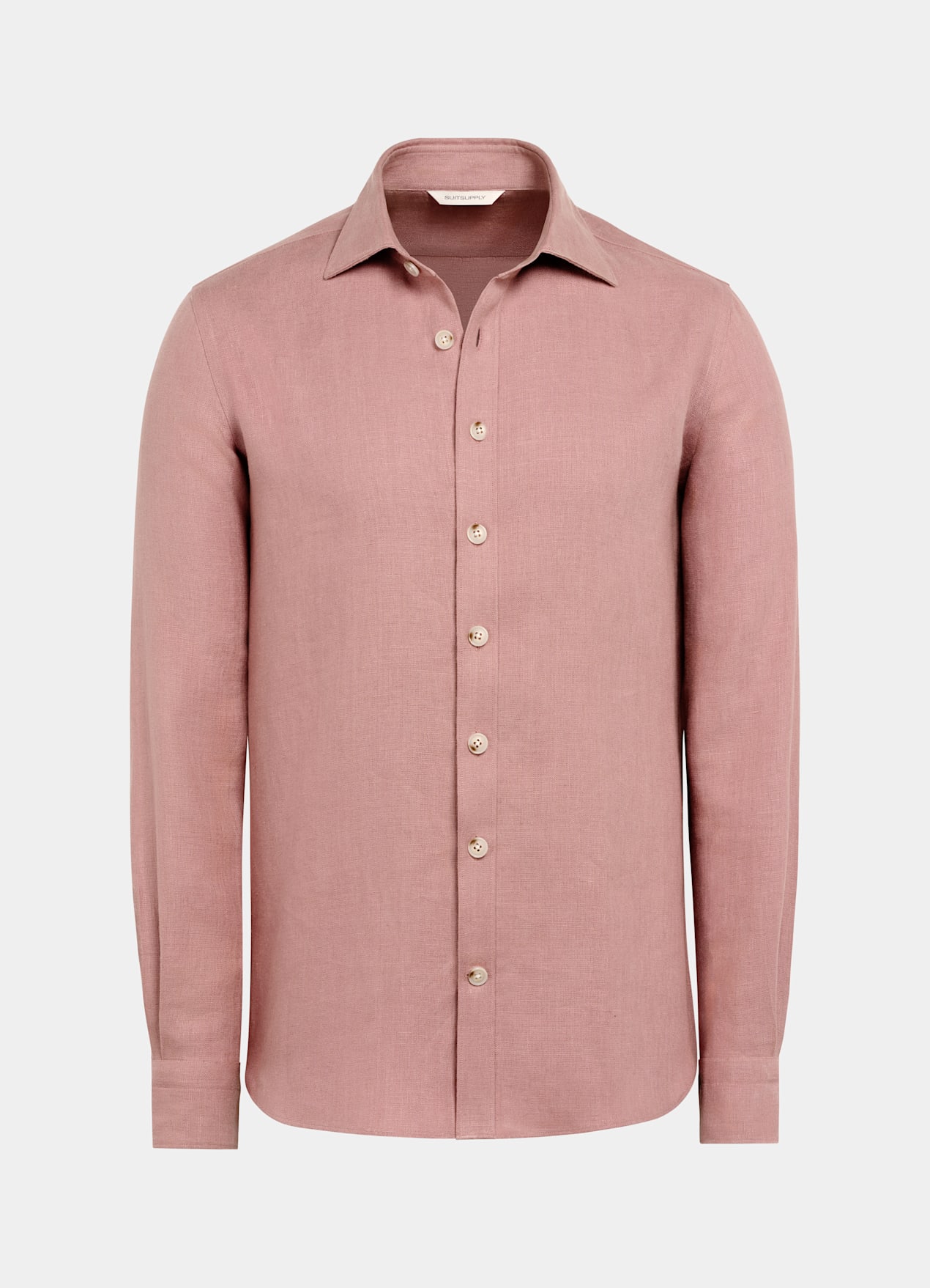 Chemise coupe ajustée rose