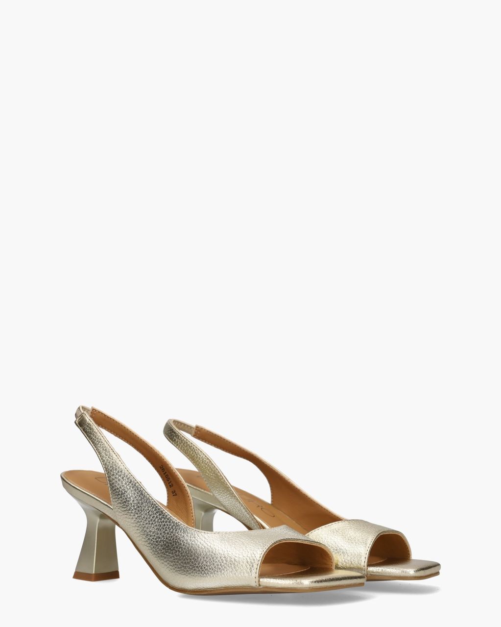 Di Lauro Wiberta Goud dames Slingbacksandalen
