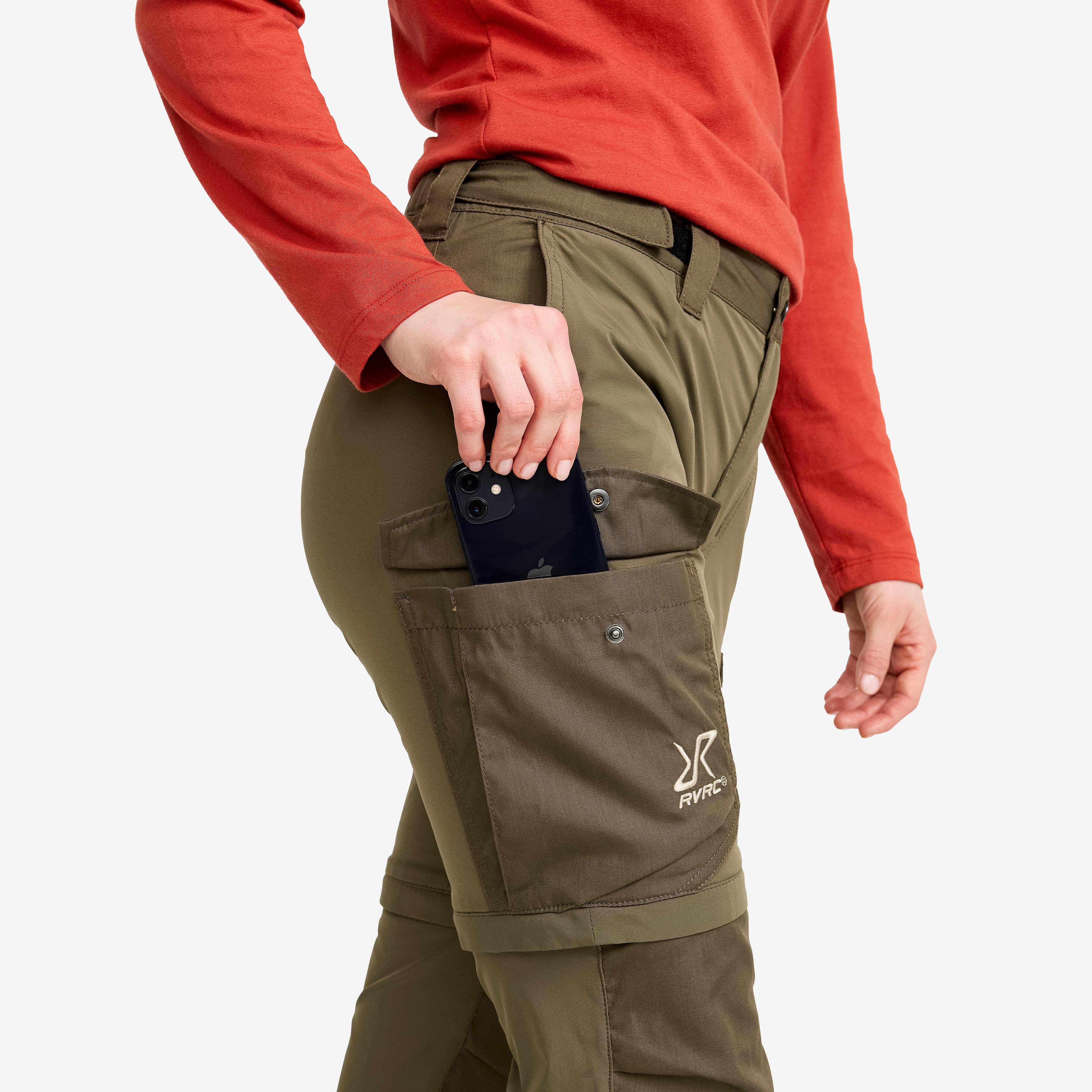 Rambler Lightweight Zip-off Pants Dame Light Moss Gray