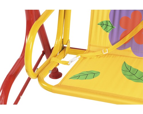 Kinderschommel Hollywood Siena Garden 77 x 117 x 107 cm Textielstof 2-zits rood