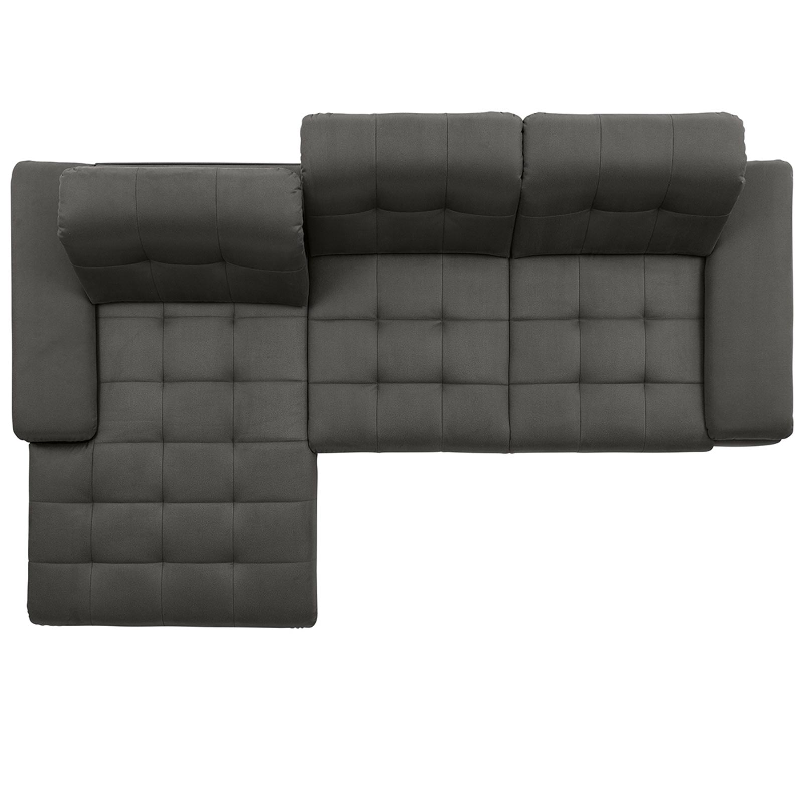 polsterpower Ecksofa - Holiday steel - Basismodell - Recamiere links