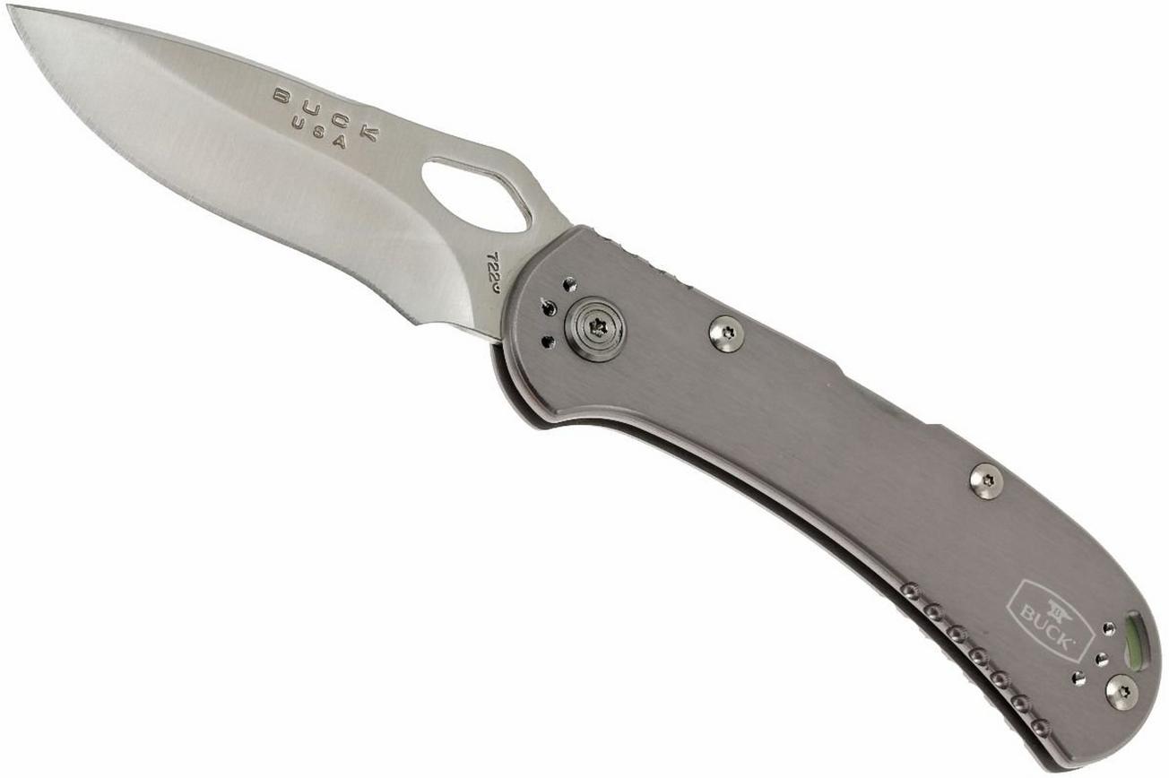 Buck 722 Spitfire 0722GYS1-B plain edge, grijs