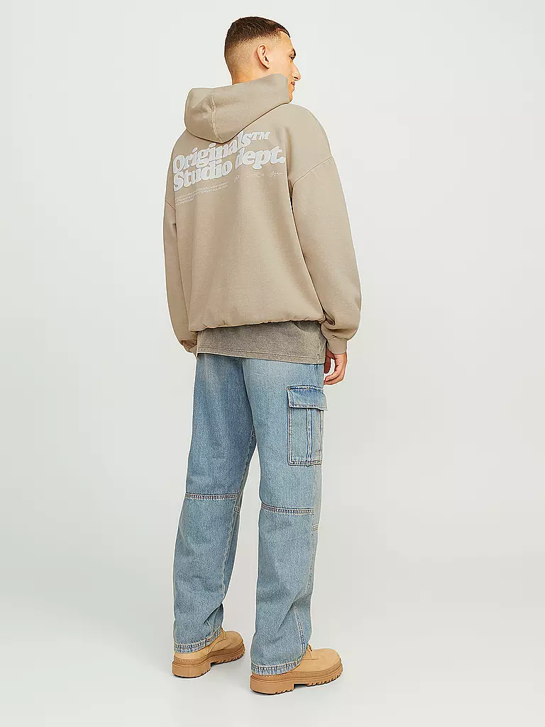 JACK & JONES Kapuzensweater - Hoodie JORVERMONT beige