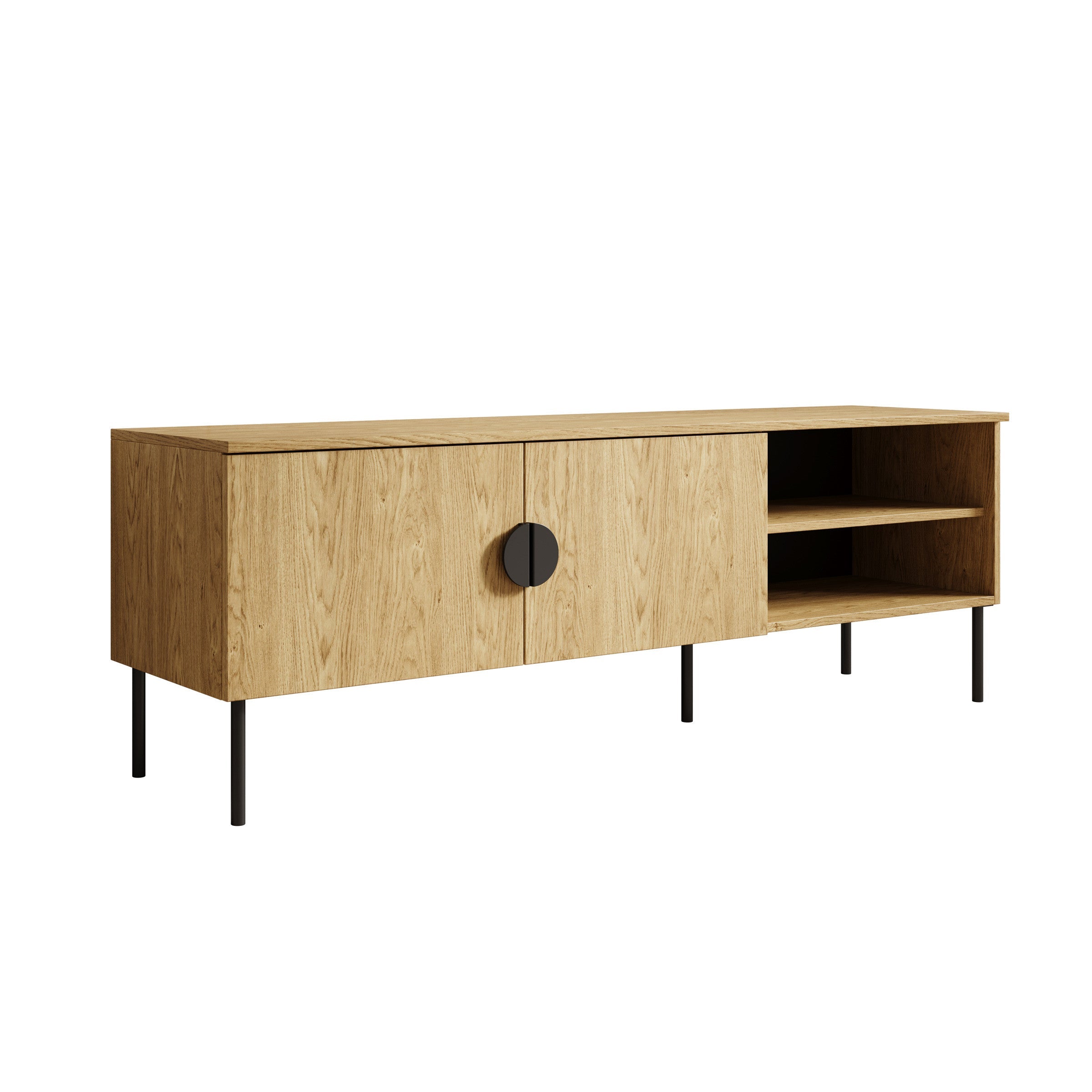 Meubella - TV-Meubel Monor - Eiken - 160 cm
