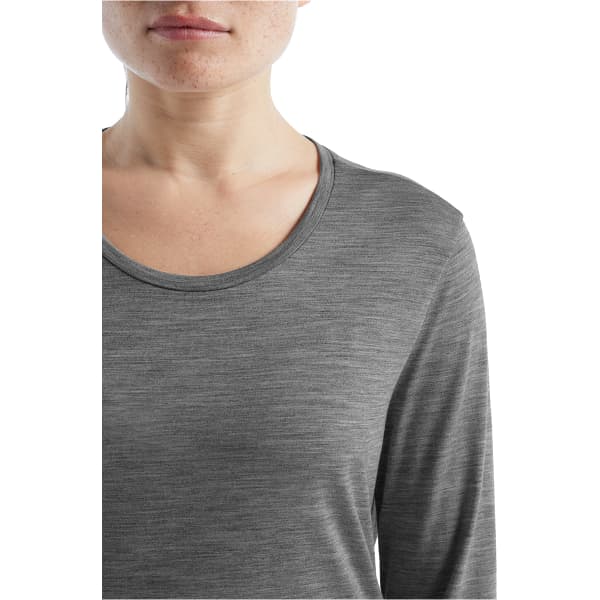 T-shirt randonnée ICEBREAKER W SPHERE II LS TEE METRO HEATHER