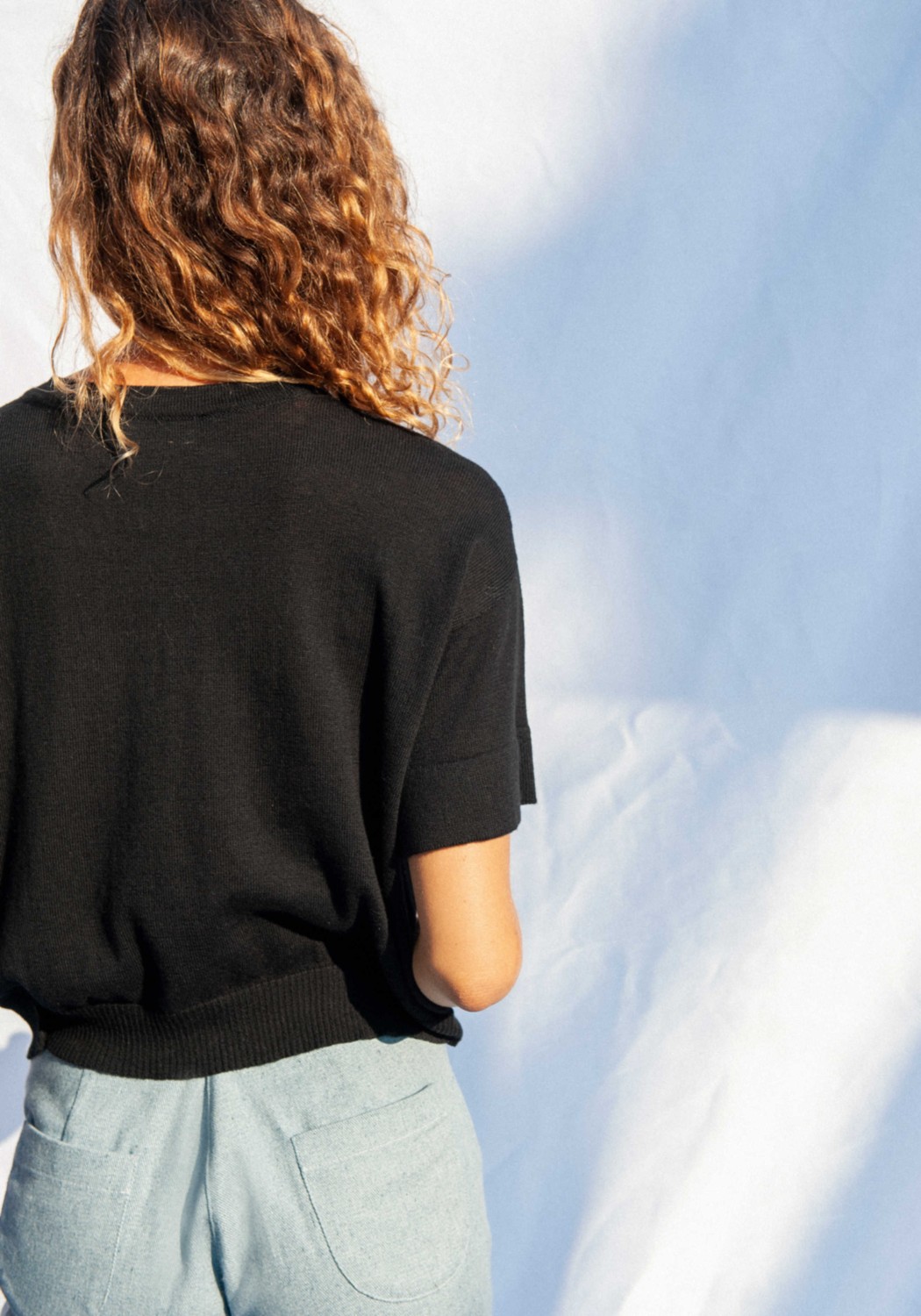 Jungle Folk Knit Top El Sur Black